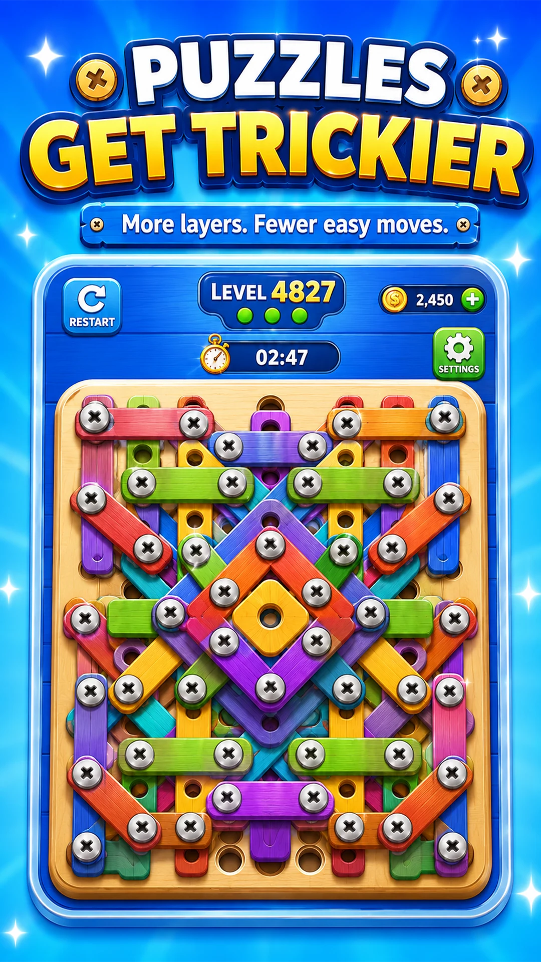 Screw & Bolts: Wood Puzzle screenshot
